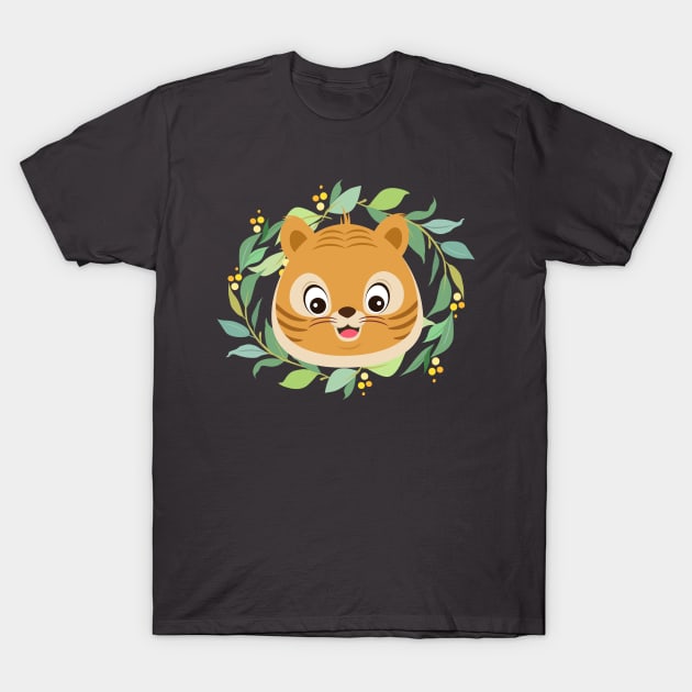 Baby tiger head T-Shirt by richhwalsh